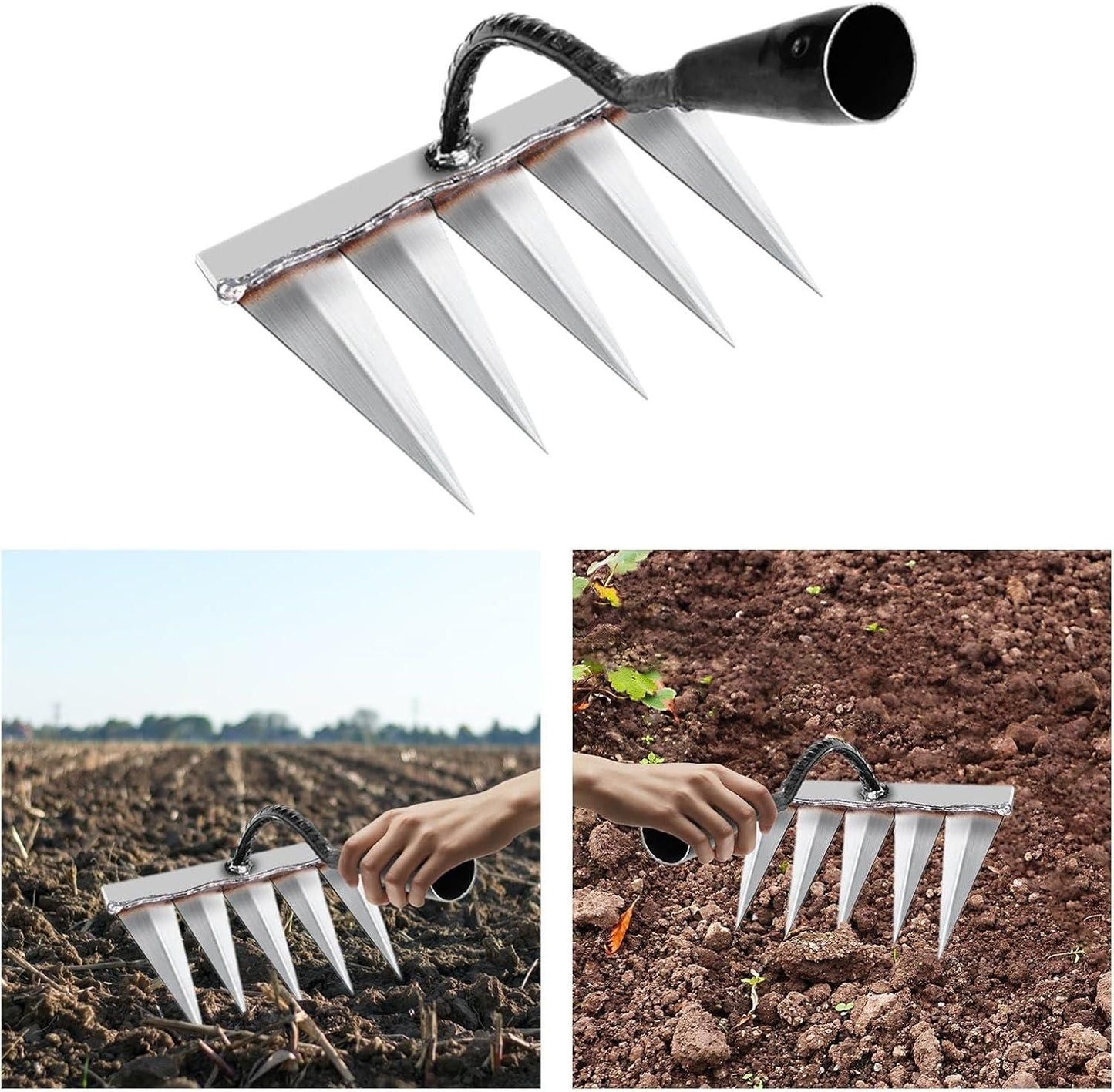 Garden Weeding Tool with 5 Durable Steel Claws (š„50% OFF š„) Teeth Carbon Steel Garden Weeding