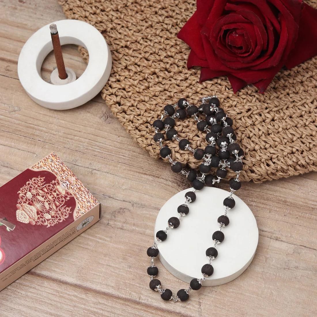 Natural Ebony Wood Karungali Mala