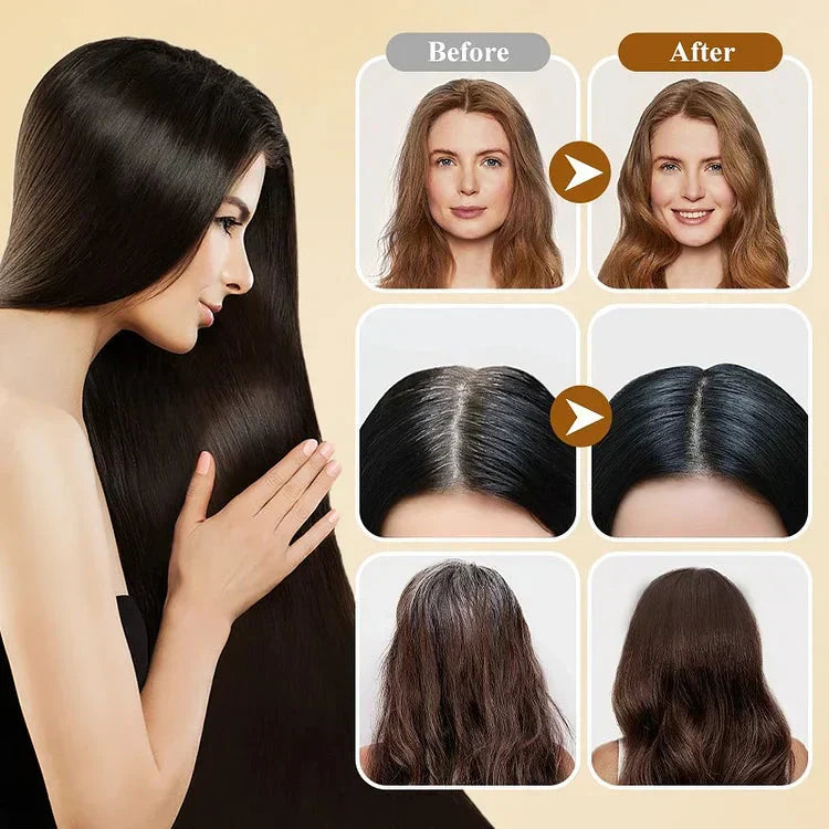 ✨Japanese Long Lasting Natural Hair Dye Shampoo ✨ Buy 1 Bottle 🧴 Get 2 Bottle FREE 🧴