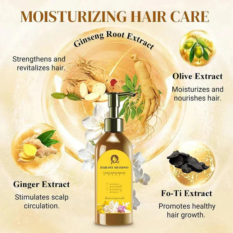 ✨Japanese Long Lasting Natural Hair Dye Shampoo ✨ Buy 1 Bottle 🧴 Get 2 Bottle FREE 🧴