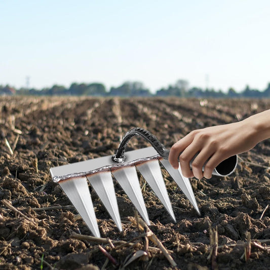 Garden Weeding Tool with 5 Durable Steel Claws (🔥50% OFF 🔥) Teeth Carbon Steel Garden Weeding