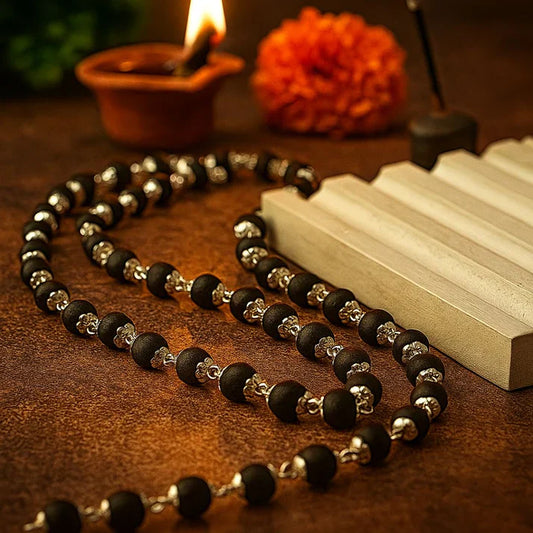 Natural Ebony Wood Karungali Mala